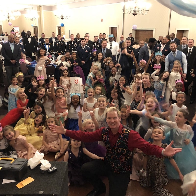 tim-hall-magician-performs-magic-show-for-military-community-event